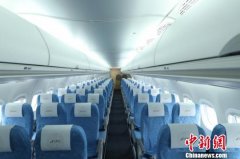 深圳空運價格查詢- 圖:圖為國產(chǎn)商用噴氣客機(jī)ARJ21內(nèi)部