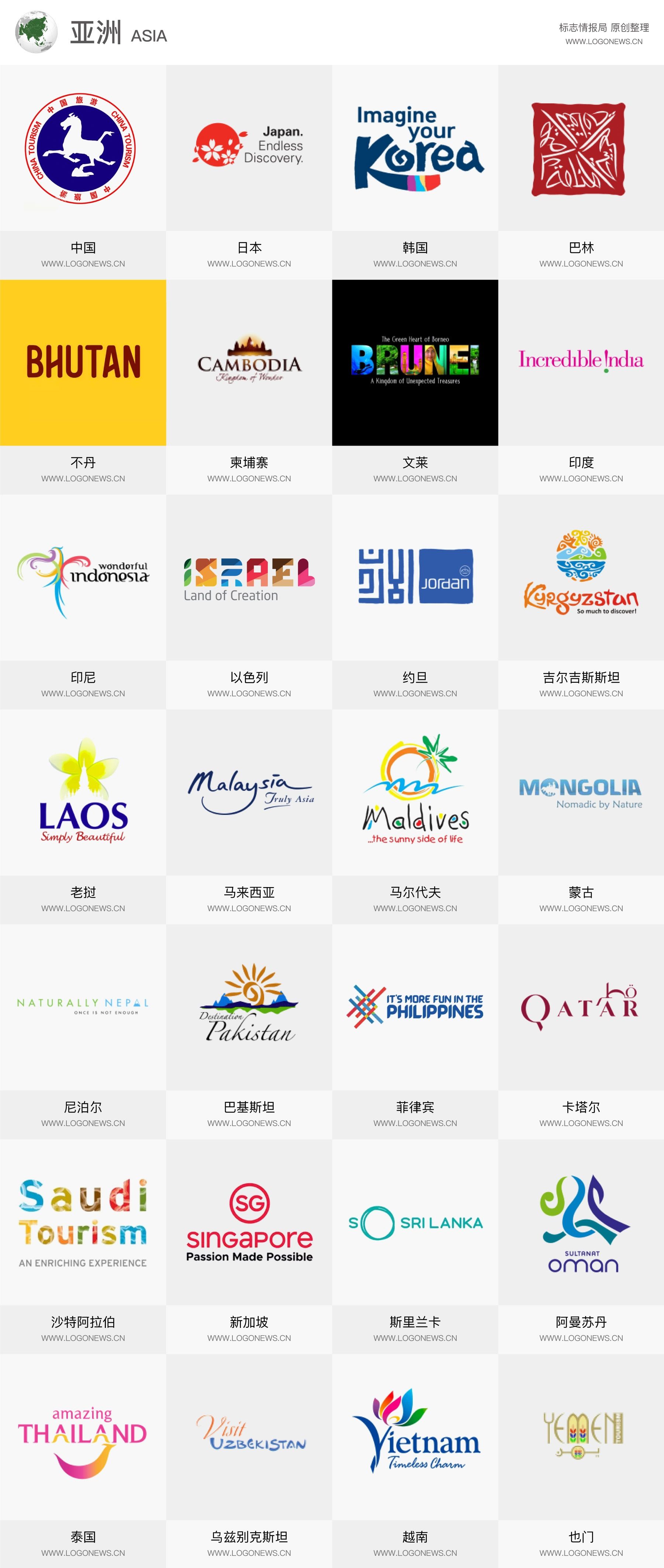 最新世界各國國家旅游LOGO大聚會，中國的最漂亮！-海運(yùn)價(jià)格