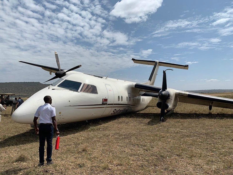 肯尼亞一架飛機降落時與角馬相撞，機上乘客均未受傷
