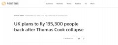 英國民航局:安排航班將滯留海外的13.53萬人接回-上?？者\