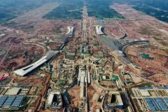 成都天府機(jī)場北一線道路和綜合管廊工程全速推進(jìn)-香港國際空運(yùn)