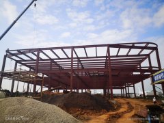 上海空運綿陽機場貨運綜合樓建設項目主體框架完工