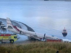 東南亞國際空運(yùn)美國Penair一架薩博2000沖出跑道 至少四人受傷