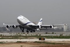 南美國(guó)際國(guó)際快遞-以色列航空最后的747航班：天空中繪制747飛機(jī)圖案