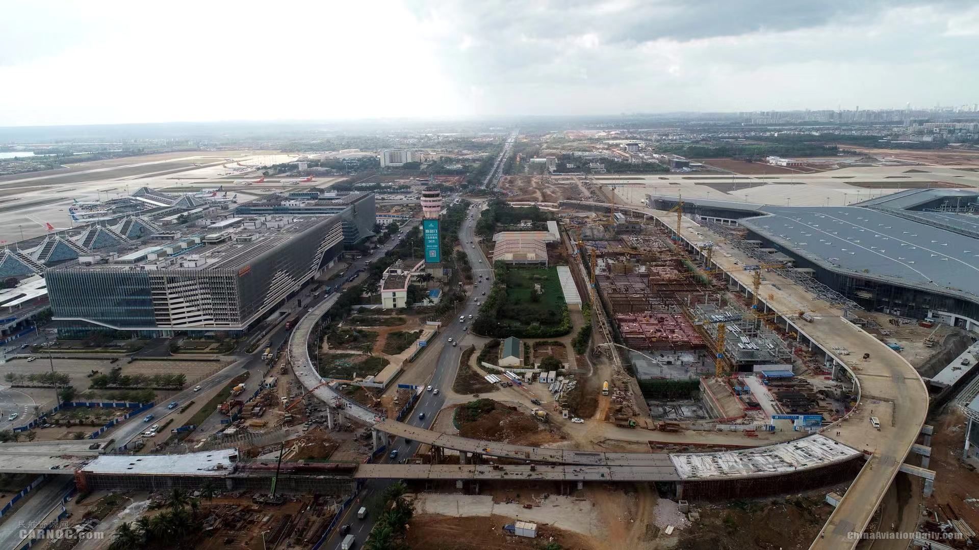 東南亞國際空運-美蘭機場二期擴建項目涉鐵工程第一座跨鐵橋梁完成架設(shè)