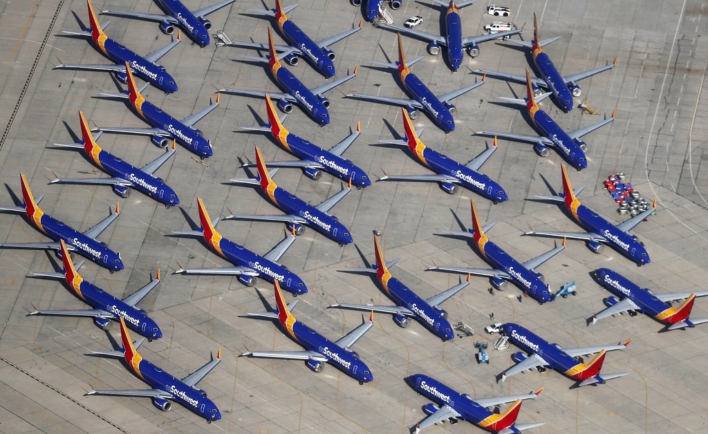西南航空停飛的737MAX