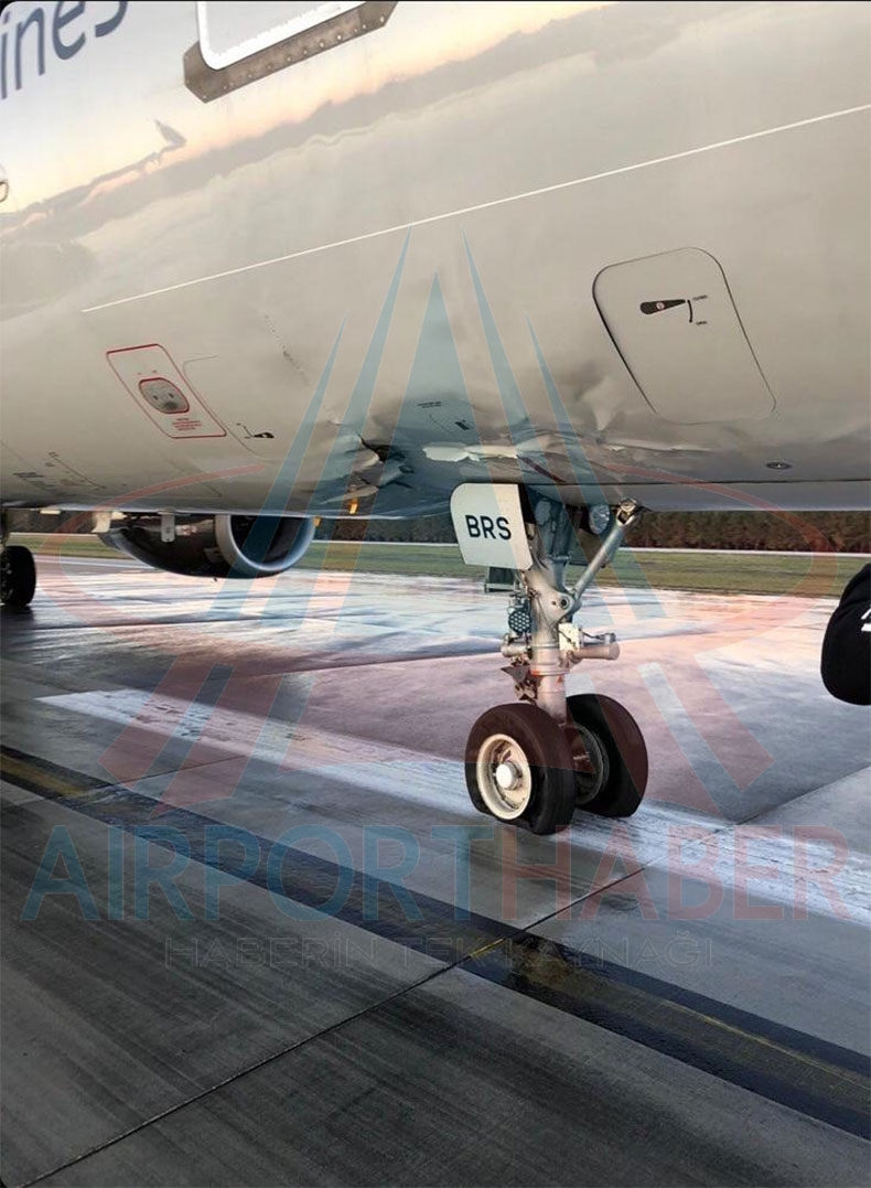 俄北風(fēng)航空一客機(jī)強(qiáng)風(fēng)中重著陸