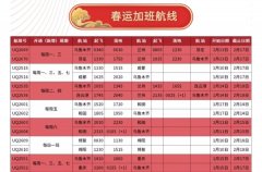 空運(yùn)價格表-2020年春運(yùn)前8天烏魯木齊航空運(yùn)送旅客超6萬人次（附圖）