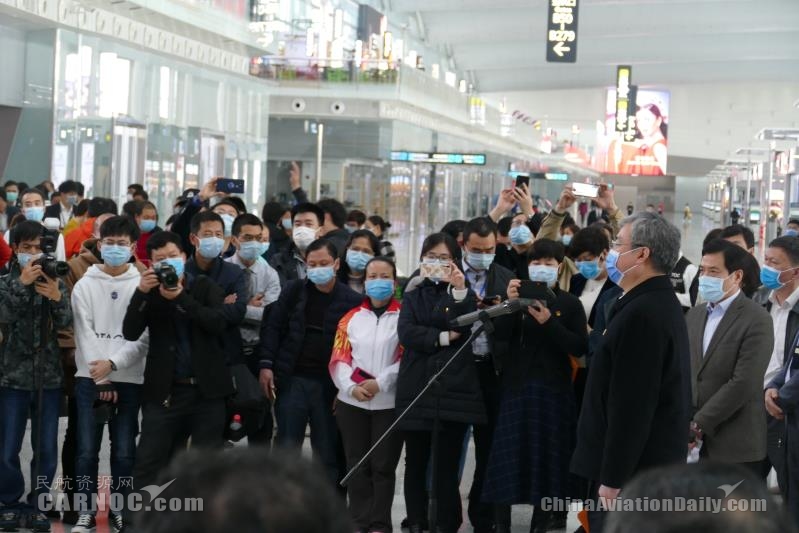 歐洲航運代理-全力以赴！白云機場今日再次為廣東赴鄂馳援醫(yī)療隊保駕護航