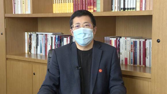 中國交通報社黨委書記、董事長蔡玉賀致辭