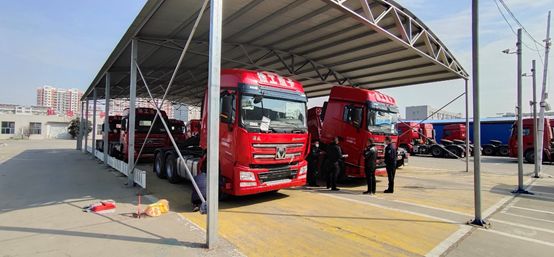 110臺漢風G7牽引車助力壽光物流