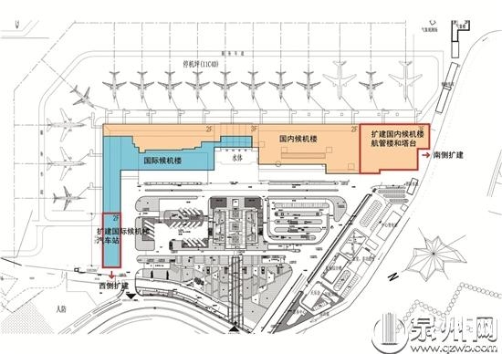 泉州晉江國際機(jī)場改擴(kuò)建工程 9層大樓展閩南文化魅力