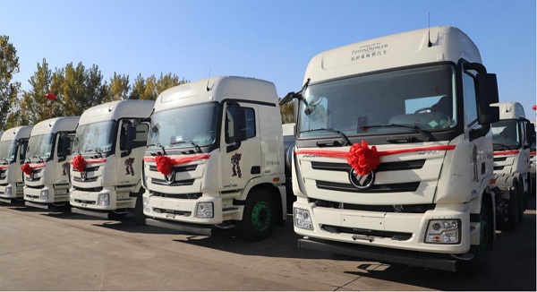 本次福田戴姆勒汽車交付的高品質(zhì)歐曼LNG產(chǎn)品
-國際貨運包機(jī)