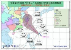 臺(tái)風(fēng)“利奇馬”8日起影響上海，其移動(dòng)路徑仍存變數(shù)-山東空運(yùn)
